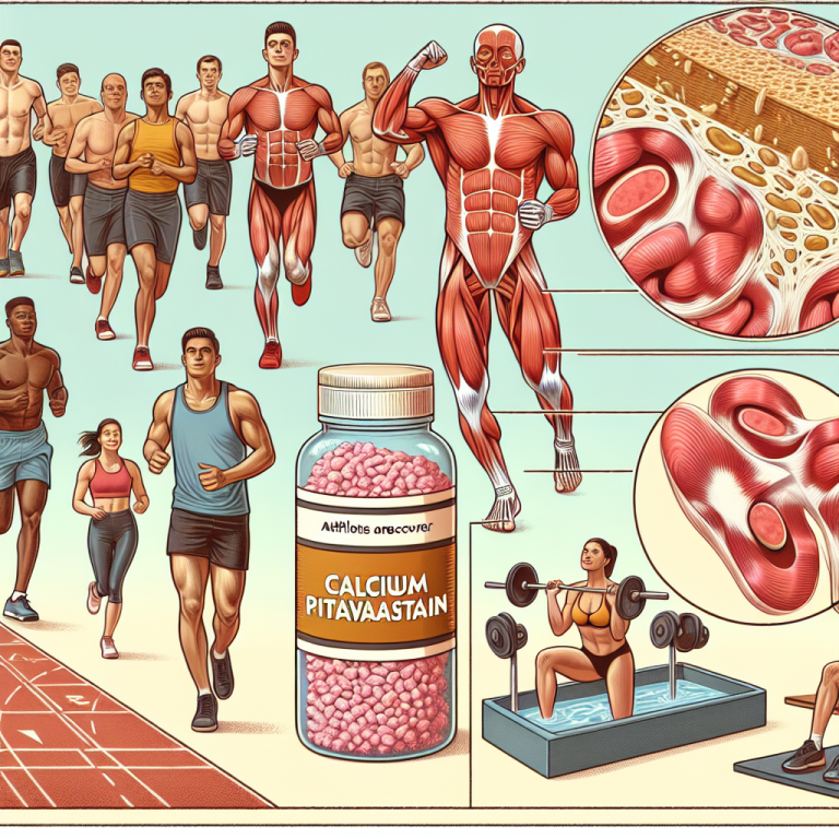 Calcium pitavastatin and muscle recovery in athletes