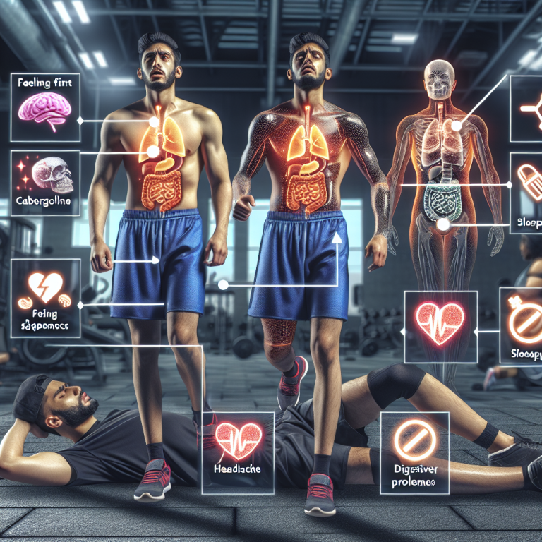 Side effects of cabergoline in sports pharmacology