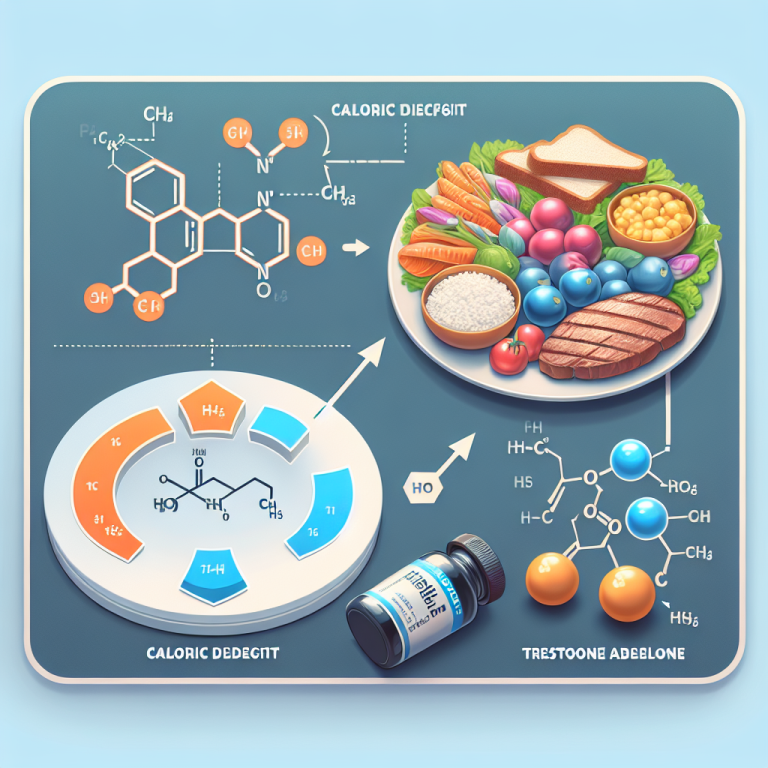 Caloric deficit protocol with trestolone