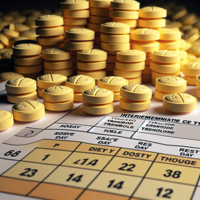 Intermediate cycle featuring trenbolone compresse